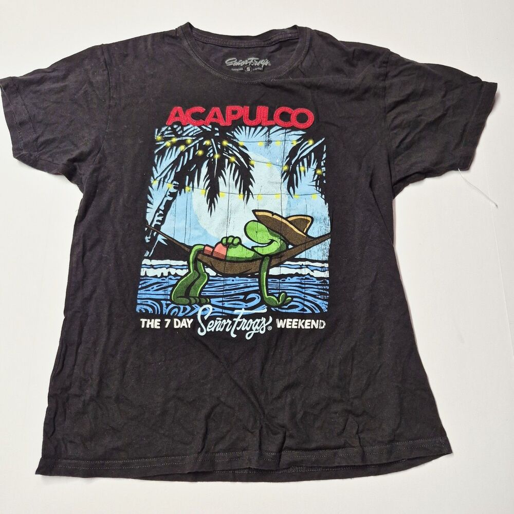 Vintage Señor Frog’s Acapulco Graphic T-Shirt Men’s Small Retro Vacation Mexico